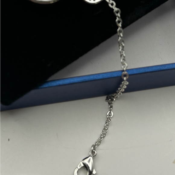 404-MMT Eleshow New 9 Inch Bermuda Blue Setting With Swavorski Style Bracelet. - Picture 6 of 7